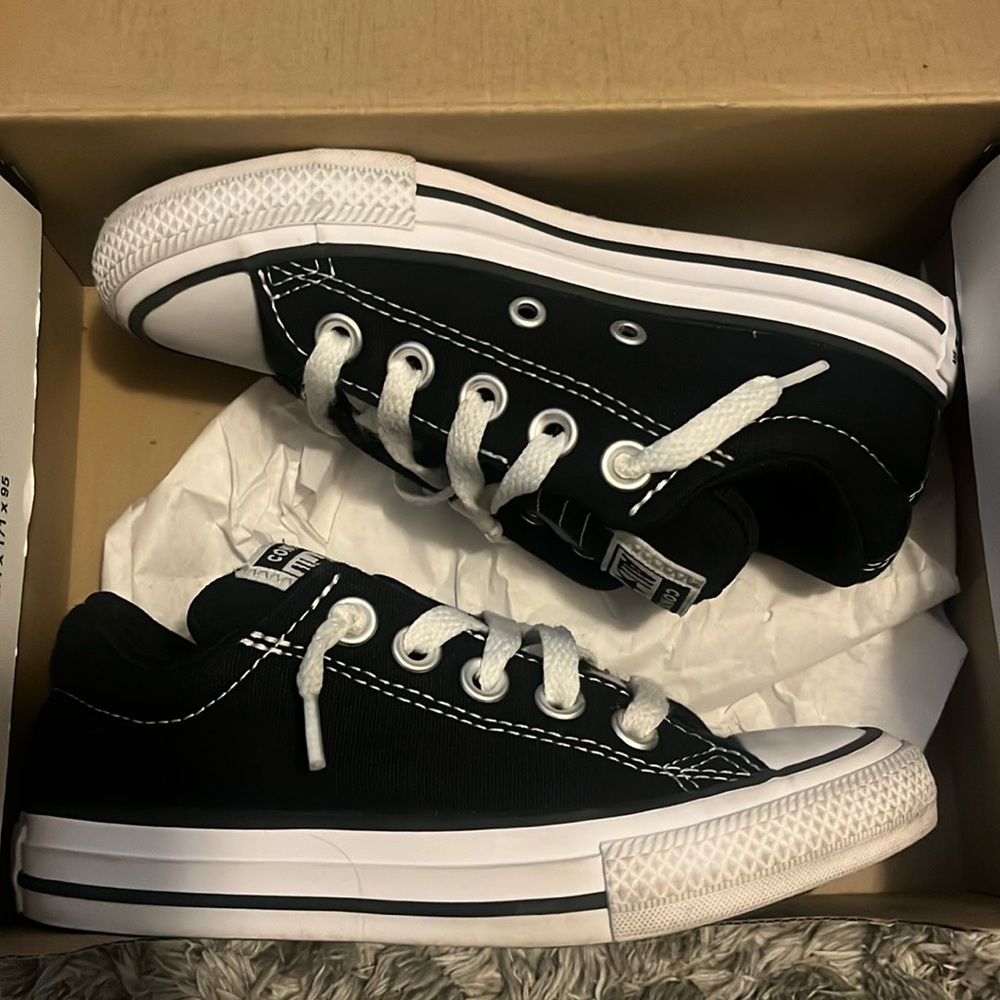 Converse Kids Black and White Sneakers